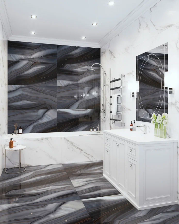 Керамогранит Старо Nestle Sky Polished 60x120 голубой