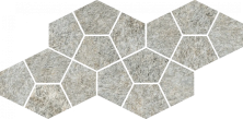 Мозаика Италон Магма/ Magma Сильвер Призм 620110000246 серый 20.5x41.3