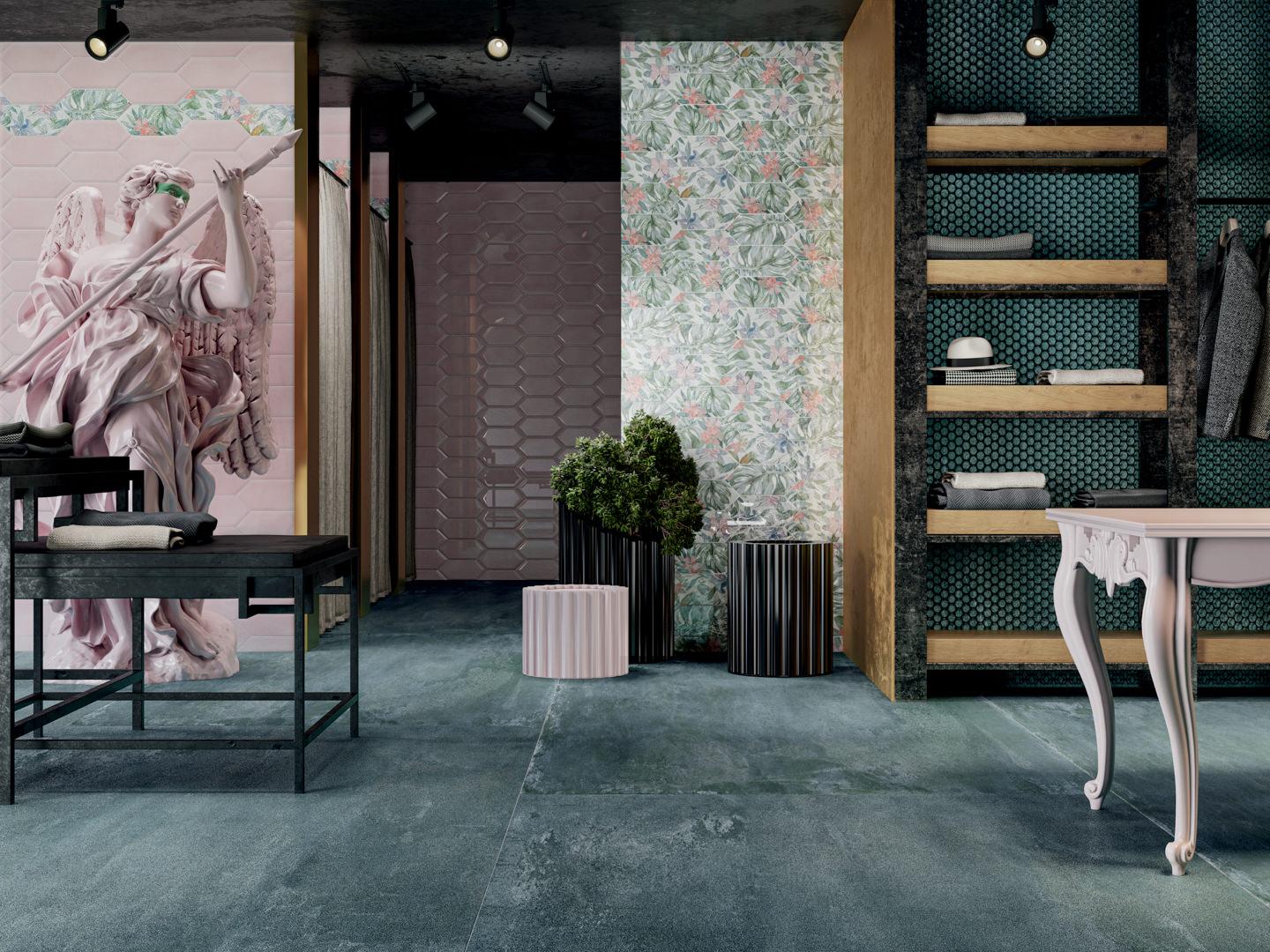 Керамическая плитка Kerama Marazzi Фурнаш грань белый глянцевый 14x34 35028