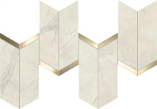 Декор Атлас Конкорд Италия Марвел Икс/ Marvel X Calacatta Perla Chevron 19.2x46.3 AF8Y