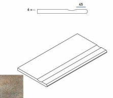 Бортик с выемкой закругленный Италон Дистрикт х2/ District X2 Emerald 30x60