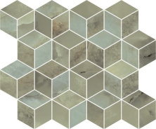 Декор Kerama Marazzi T017\14025 Джардини зеленый мозаичный обрезной 37,5x45