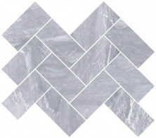 Мозаика Vitra Мармори/ Marmori Шеврон Дымчатый Серый 28x31.5 лаппатированный