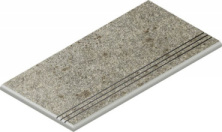 Ступень закругленная левая Нордика Х2/ Nordica X2 Silver Grip 30x60