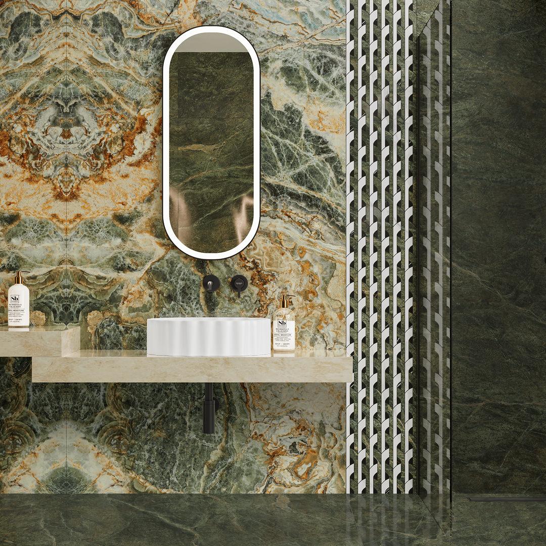 Декор Kerama Marazzi ID172 Риальто Нобиле наборный лаппатированный 30x30