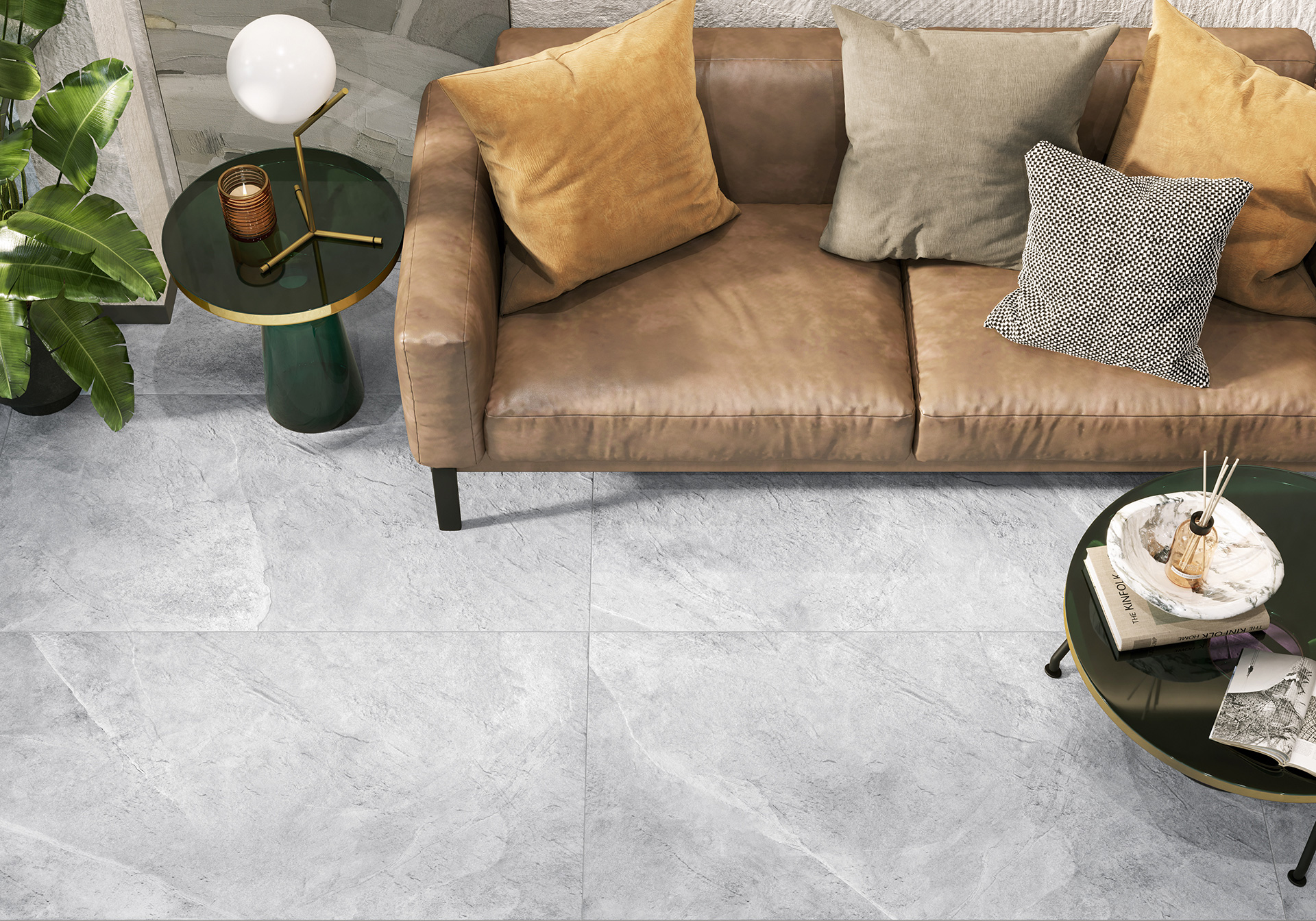 Керамогранит Альма Керамика Базальто/ Basalto GFU6060BST04R бежевый 60x60