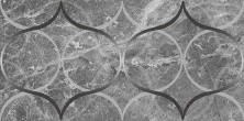 Декор Laparet Crystal Resonanse серый 30x60 глянцевый