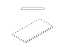 Бортик закругленный Италон Рум X2 Black 30x60