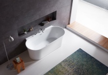 Ванна акриловая пристенная BelBagno BB409-1700-800