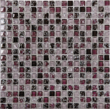Мозаика NSmosaic No-299 стекло камень фиолетовый 30.5x30.5