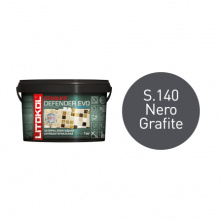 Антибактериальная затирка + клей Литокол STARLIKE DEFENDER EVO 1кг S.140 NERO GRAFITE