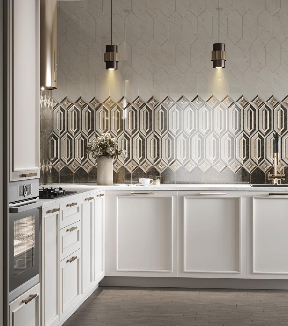 Керамическая плитка Kerama Marazzi Бикуш коричневый глянцевый 14x34 35014