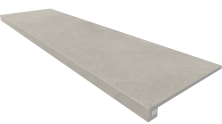 Комплект Estima MM02 Ametis Magmas Grey (Ступень 33x120 непол. прямоугол. бортик без насечек + Подступенок 14,5x120)