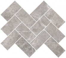 Мозаика Vitra Мармори/ Marmori Шеврон Холодный Греж 28x31.5 лаппатированный
