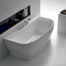 Ванна акриловая пристенная BelBagno BB74-1650-W0