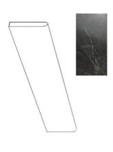 Плинтус Атлас Конкорд Италия Marvel Noir St.Laurent Battiscopa matt ADV8 7.2x60
