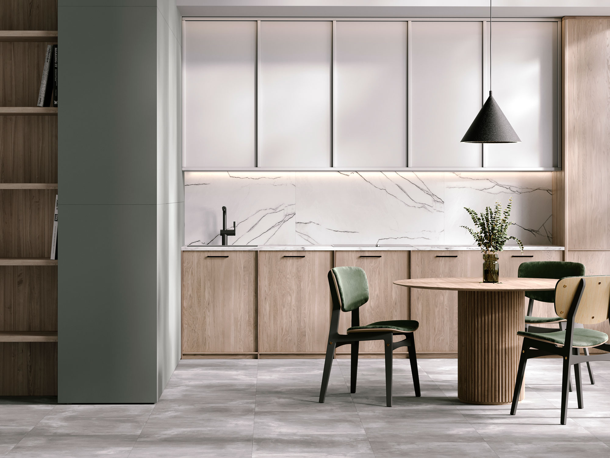 Керамогранит Старо Слим Silver Spring 5mm Matt 60x120 голубой