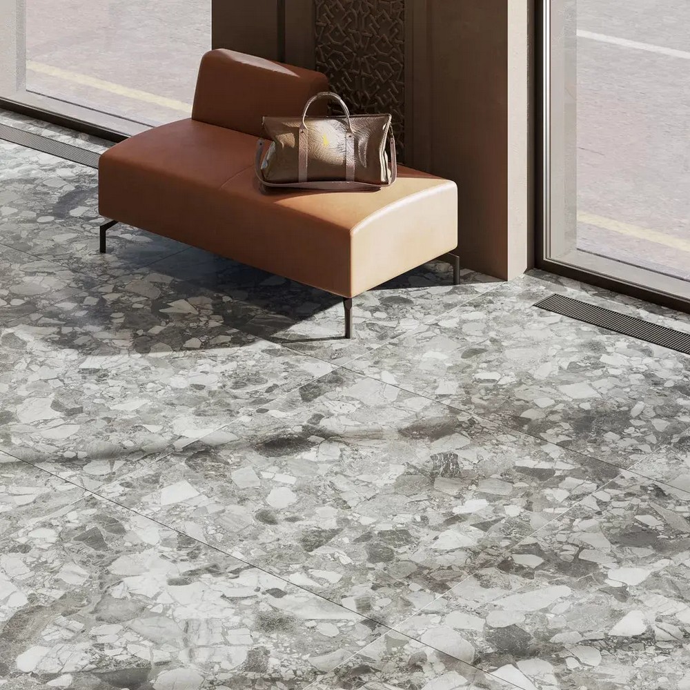 Керамогранит Kerama Marazzi KM1212G0001R Чеппо ди Сицилия серый матовый обрезной 119.5x119.5