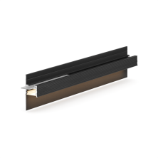 Теневой плинтус Laconistiq LIGHT DOORS под подсветку черный анод.ированный 36х15,5х3000мм зазор 15мм