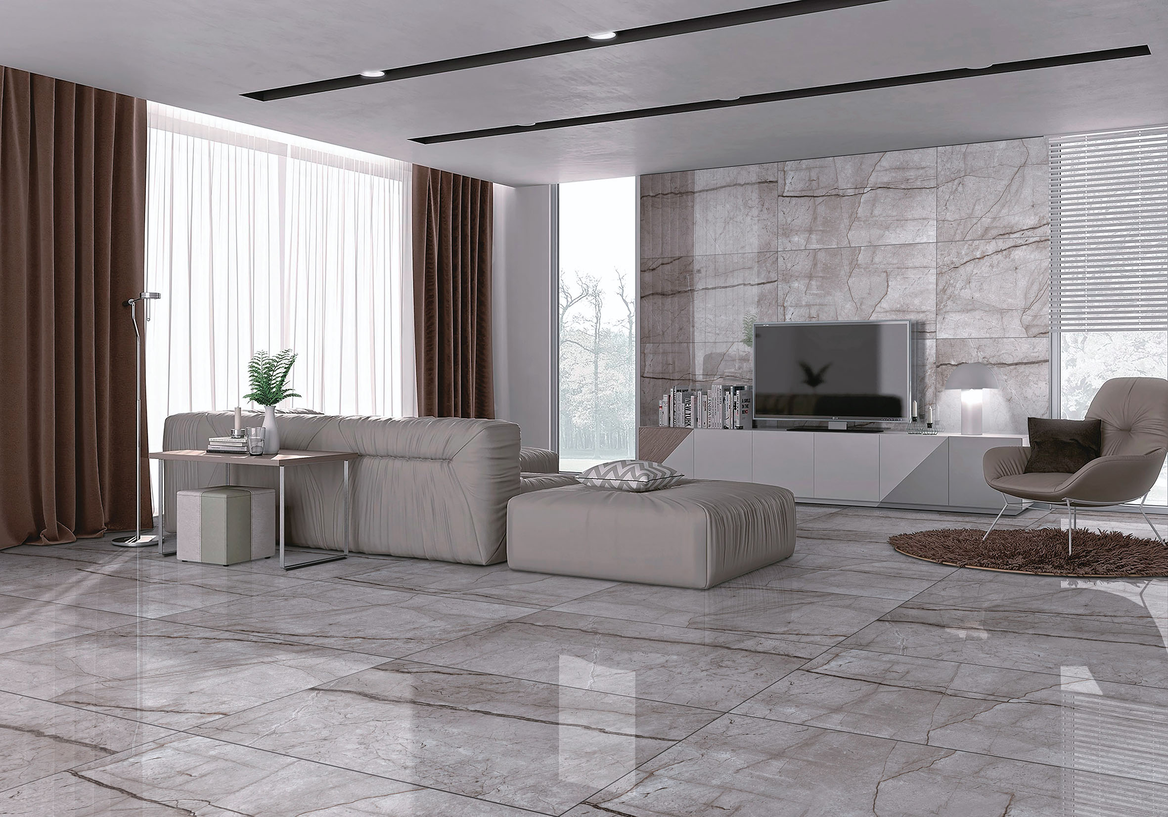 Керамогранит Laparet Obsidian Moss Gray 60x60 полированный