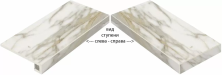 Ступень угловая левая Италон Шарм Эво/ Charme Evo Калакатта 33x60