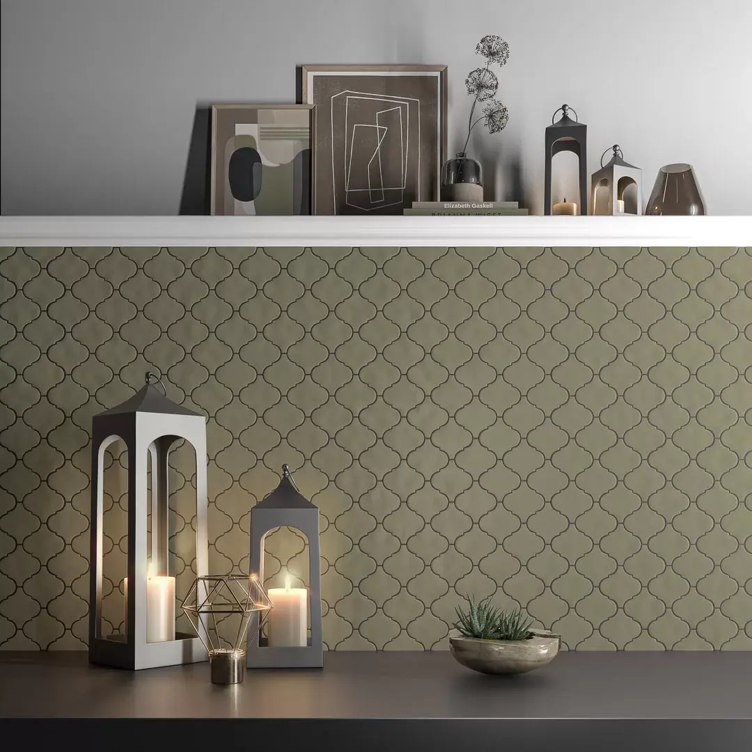 Керамическая плитка Kerama Marazzi KM2630M0041N Арабески Марокко серый светлый матовый 26x30