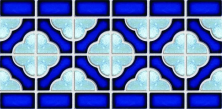 Мозаика NSmosaic BW0020 голубой 15x30.6