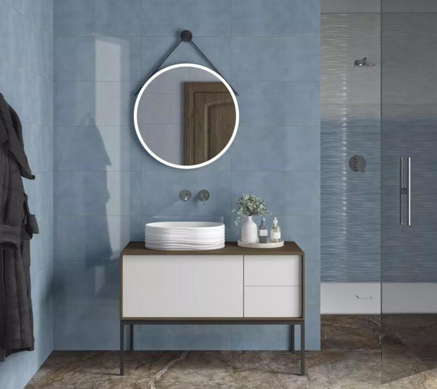 Керамическая плитка Kerama Marazzi 11143R Маритимос голубой структура обрезной 30x60