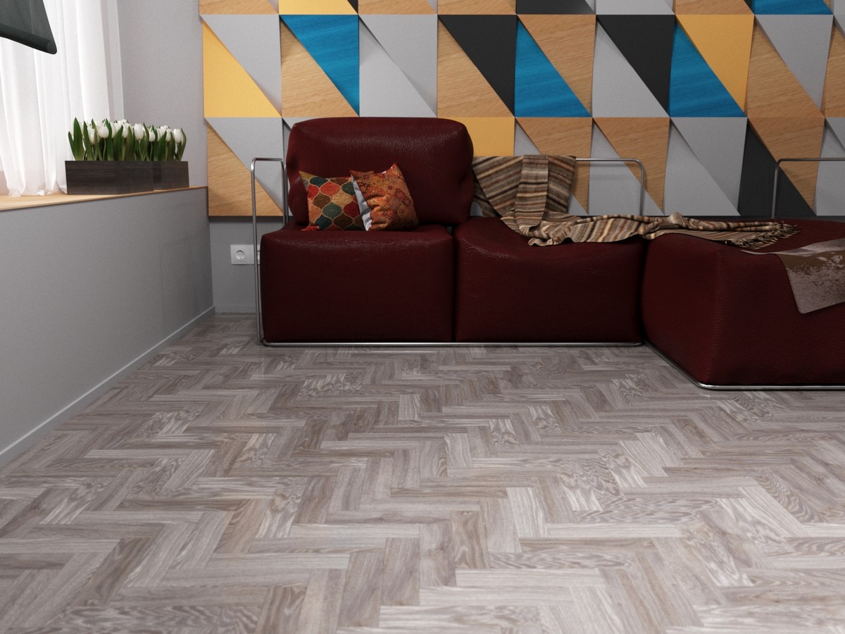 Кварцвиниловая плитка Fine Floor Craft Small Plank FF-414 Дуб Шер кварц винил напольный