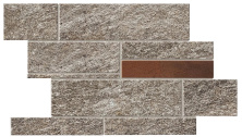 Мозаика Атлас Конкорд Италия Норде/ Norde Piombo Brick Corten Matte 27.8x39 A599