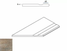 Бортик с выемкой закругленный левый Италон Дистрикт х2/ District X2 Emerald 30x60