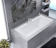 Ванна из искусственного камня Solid Surface встраиваемая Cezares CZR-SLIDER-170-80-57-SSB