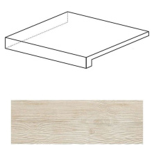 Ступень угловая левая Атлас Конкорд Италия Акси/ Axi White Pine Scalino Angolare Sx ANL1 22.5x22.5