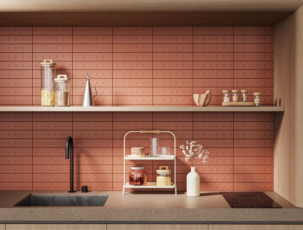 Керамическая плитка Kerama Marazzi KM26370 Медина 2 зеленый матовый структура 6x28.5