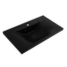 Раковина из искусственного камня черная накладная BelBagno BB800/450-LV-ART-PR-NERO