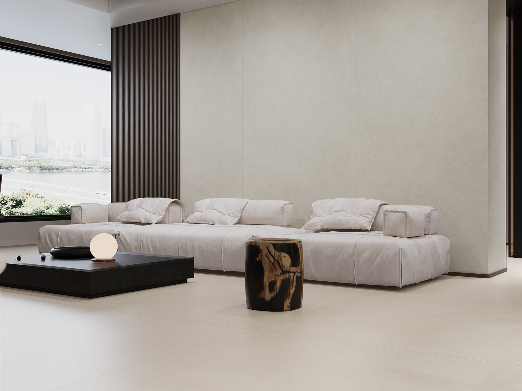 Керамогранит СтароСлэбс Krater Perla Repose 120x120 бежевый