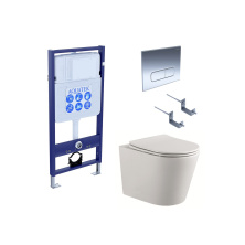 SET AQUATEK ВЕГА cmp-016 (рама AQUATEK Standard INS-0000012 с клавишей KDI-0000016 и крепежом KKI-0000002+унитаз ВЕГА AQ1904-00)