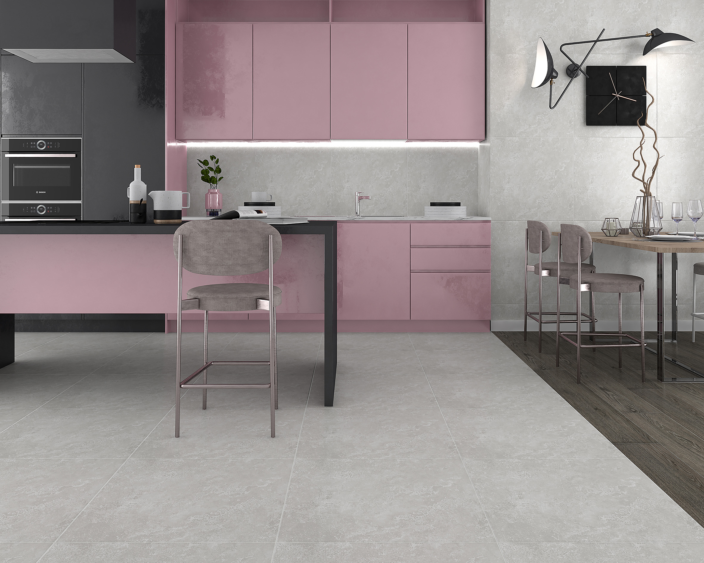 Керамогранит (SG645720R) Laparet Zircon графитовый обрезной 60x60 матовый
