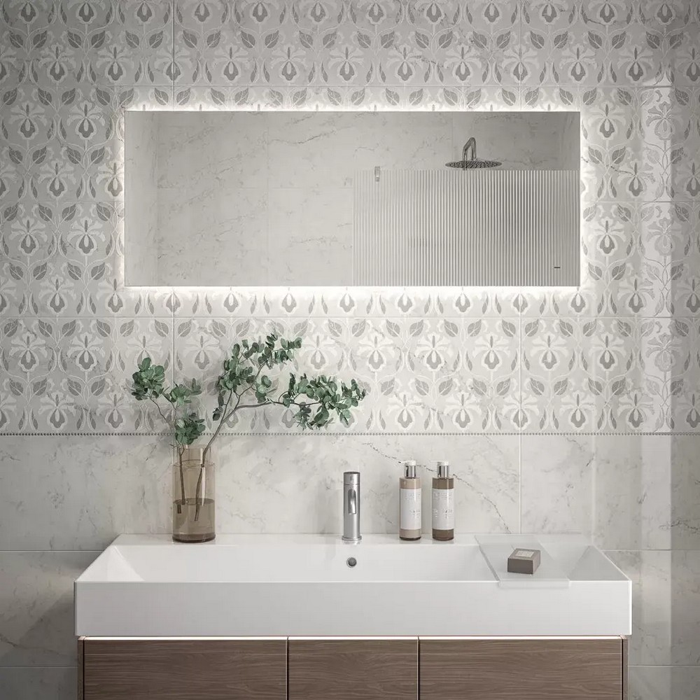 Керамическая плитка Kerama Marazzi KM3090B0160R Тубкаль белый глянцевый структура обрезной 30x89.5