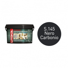 Антибактериальная затирка + клей Литокол STARLIKE DEFENDER EVO 1кг S.145 NERO CARBONIO