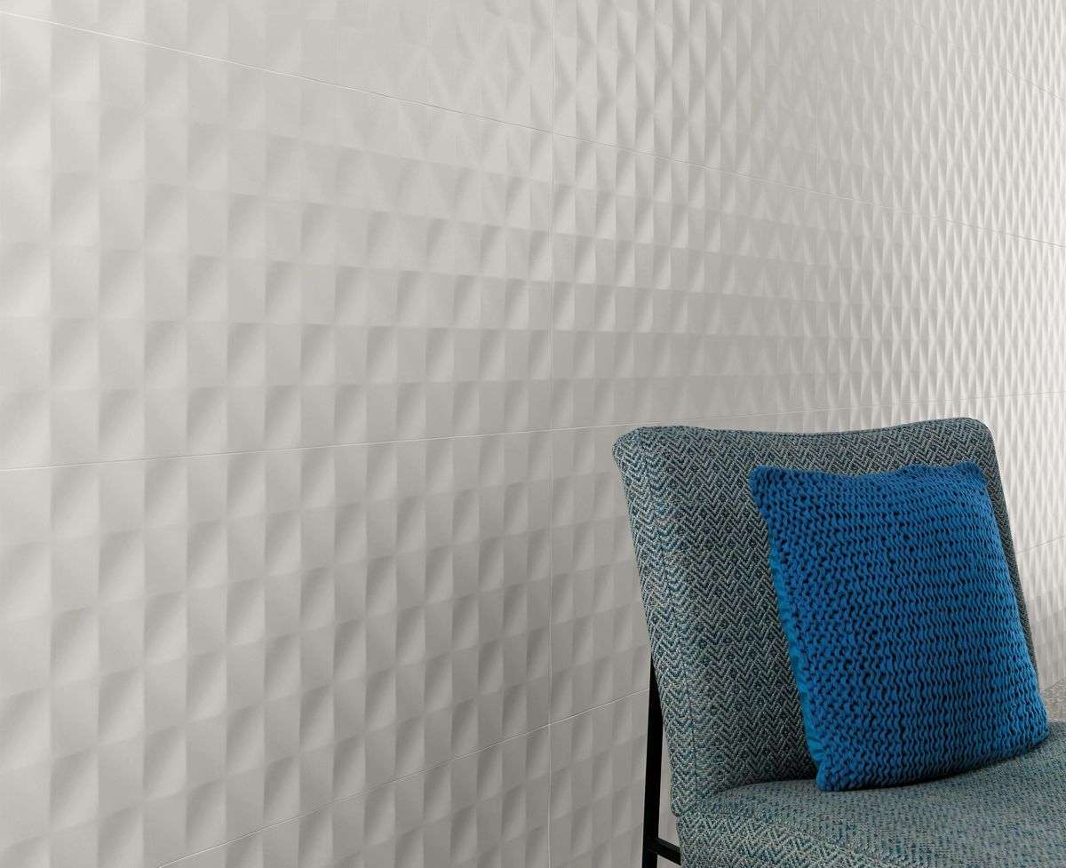 Керамическая плитка Атлас Конкорд Италия 3Д Волл Дизайн/ 3D Wall Design Dune Sand Matte 40x80 8DUS