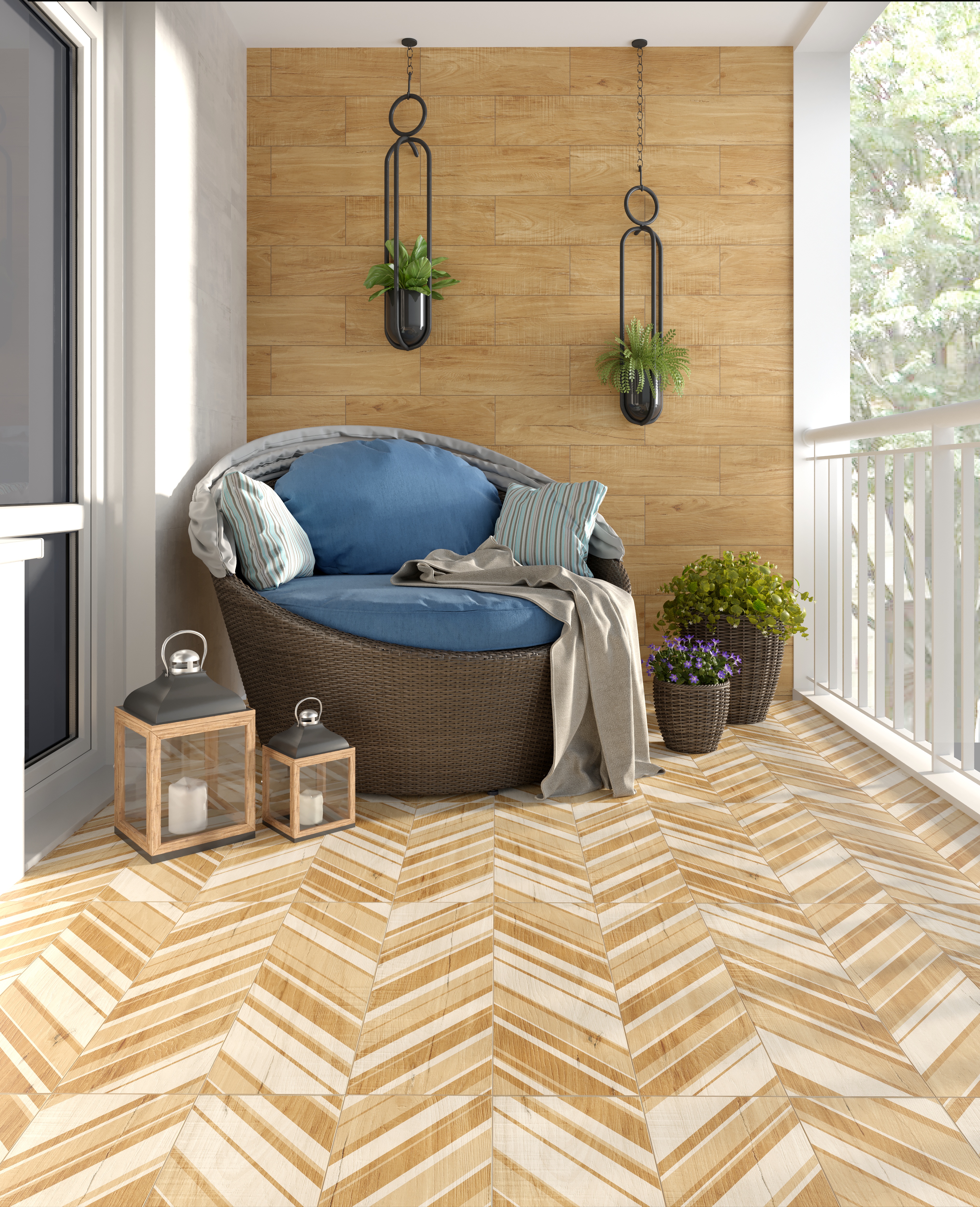 Керамогранит Grasaro Home Wood Beige 20x60 G-80/MR/200x600x9