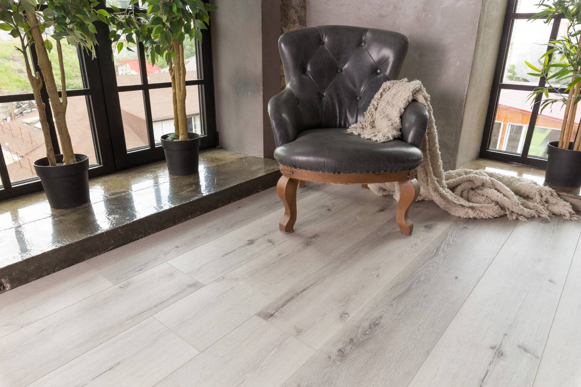 Кварцвиниловая плитка Aqua Floor Риалвуд ИксЭль/ Realwood XL AF8002XL 1524x228 Дуб Светлый замковый кварц винил напольный