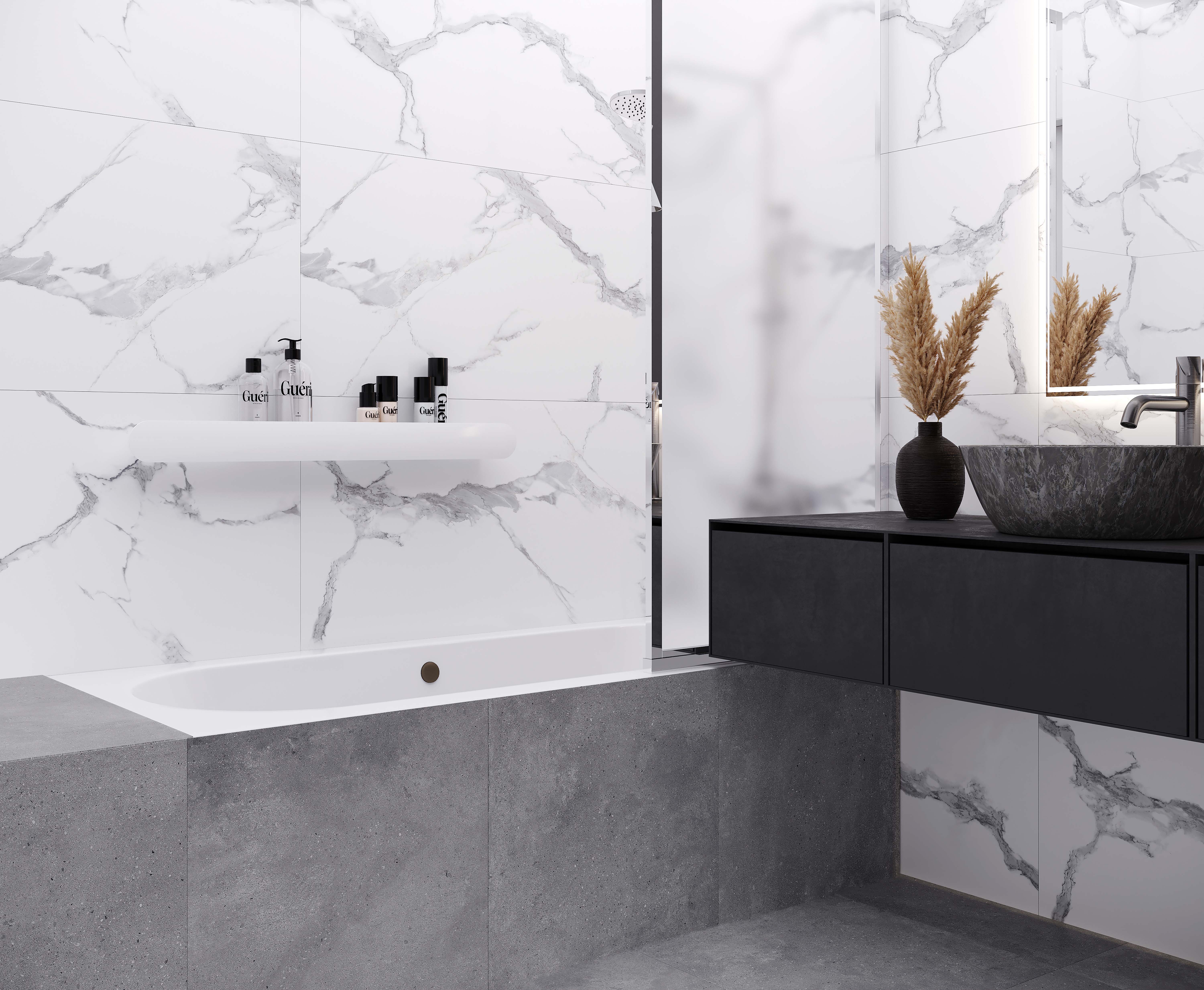 Керамогранит Laparet Statuario Crown белый 60x120 полированный