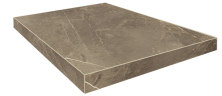 Ступень угловая правая ColiseumGres Портофино/ Portofino Grigio 33x90
