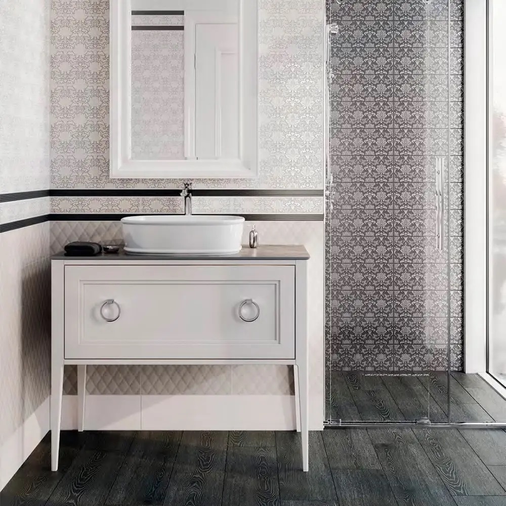 Бордюр Kerama Marazzi LSA018 Кастильони черный структура 3,4x40