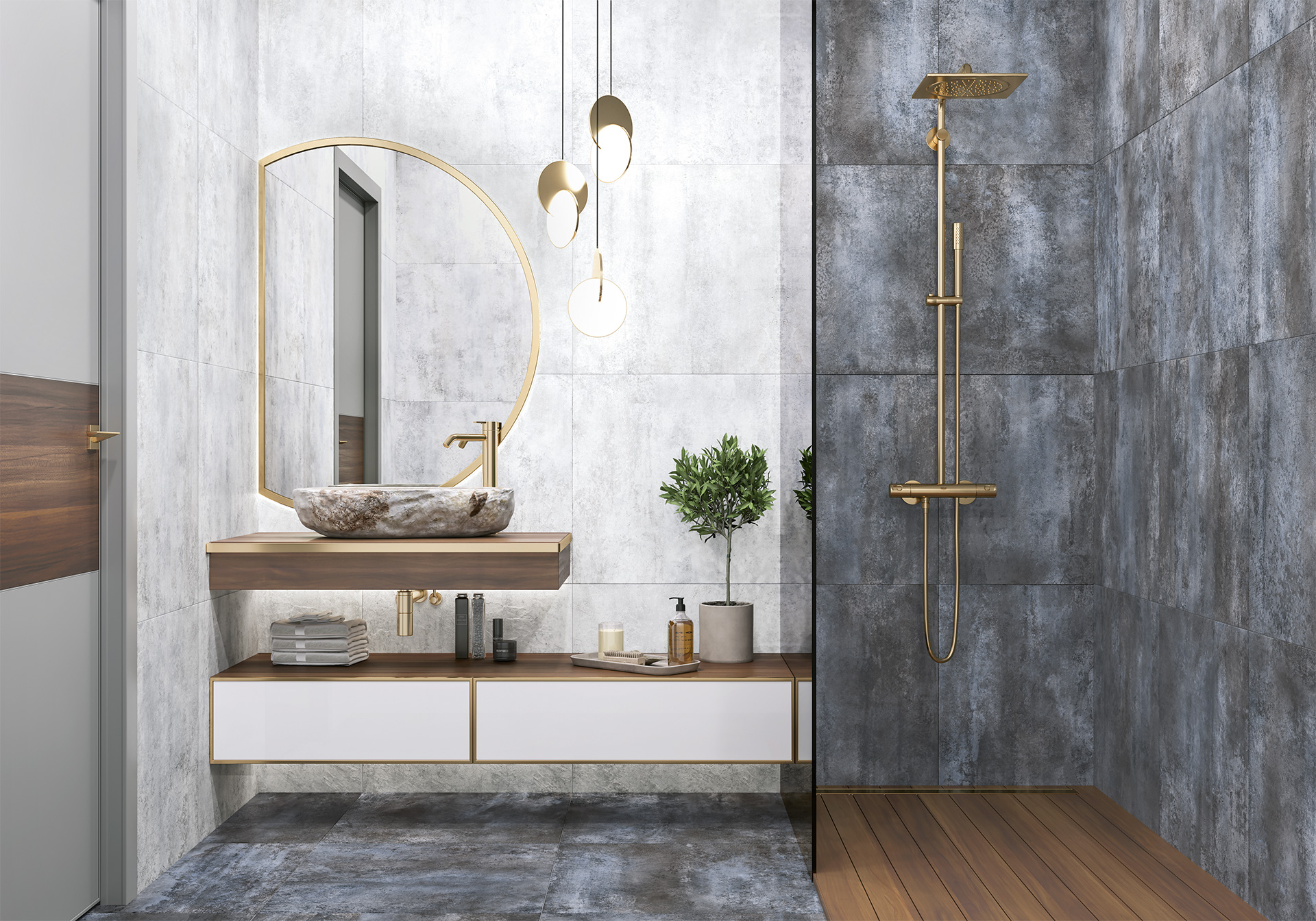 Бордюр Альма Керамика Металлик Глосси Голд/ Metallic Glossy Gold BWM71MET808 золотой 1.2x74