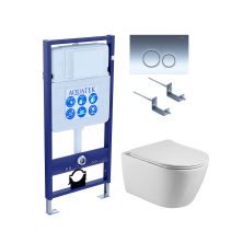 SET EY AQUATEK БЕТТА KDI18 (рама AQUATEK Standard INS-0000012 с клавишей KDI-0000018 и крепежом KKI-0000002+унитаз БЕТТА AQ1253W-00)