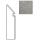 Ступень левая Атлас Конкорд Италия Marvel Grey Fleury Battiscopa Sag. Sx ADX7 7.2x30