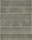 Панно Kerama Marazzi KMP3STA003RN6X Панно Мажорель зеленый глянцевый из 6 частей 28.5x36